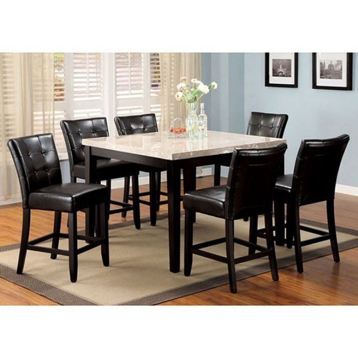 Pub height table shop and 6 chairs